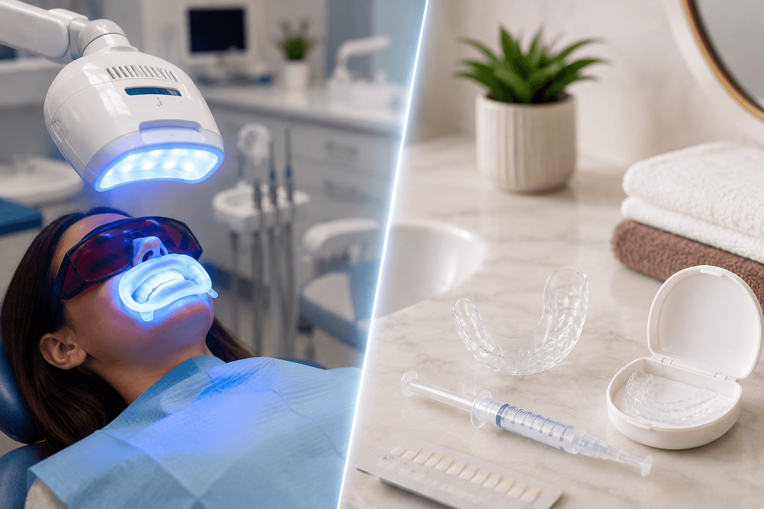 Professional Teeth Whitening vs. At-Home Kits